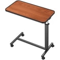 thumbnail image 1 of KEKOY Overbed Table with Wheels, Easy Height Adjustable Bedside Table for Bed for Elderly, Rolling Bed Tray Table for Eating & Reading, Stable Support for Medical Home Care and Hospital Use, 1 of 11