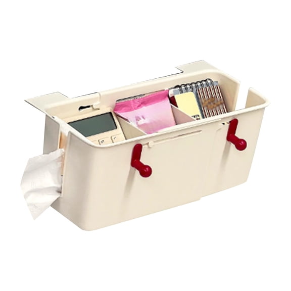 Overbed Storage Caddy Hanging Organizer Adjustable Extension for Bedside Desk and Supplies