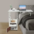 thumbnail image 1 of Overbed Table w/ Wheels, Movable Bedside Table, Height Adjustable Over Bed Desk, 1 of 12