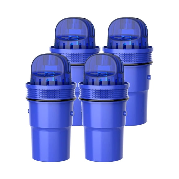 Overbest 7010E Pitcher Water Filter Replacement for All PUR, PUR Plus Pitcher and Dispenser Filtration Systems, PPF900Z2, CRF950Z, PPF951K, 60 Gallons, 4 Pack