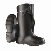 Overboots, Plain Toe, Flex-O-Thane PVC, 17 in Height, Snap Tab Closure, Cleated Sole, Black, 5
