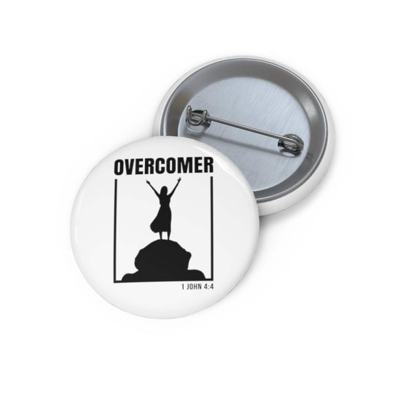 Overcomer Custom Pin Buttons