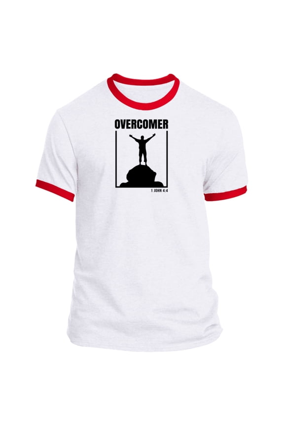 Overcomer Men’s Ringer Tee