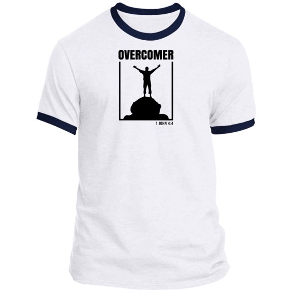 Overcomer Men’s Ringer Tee