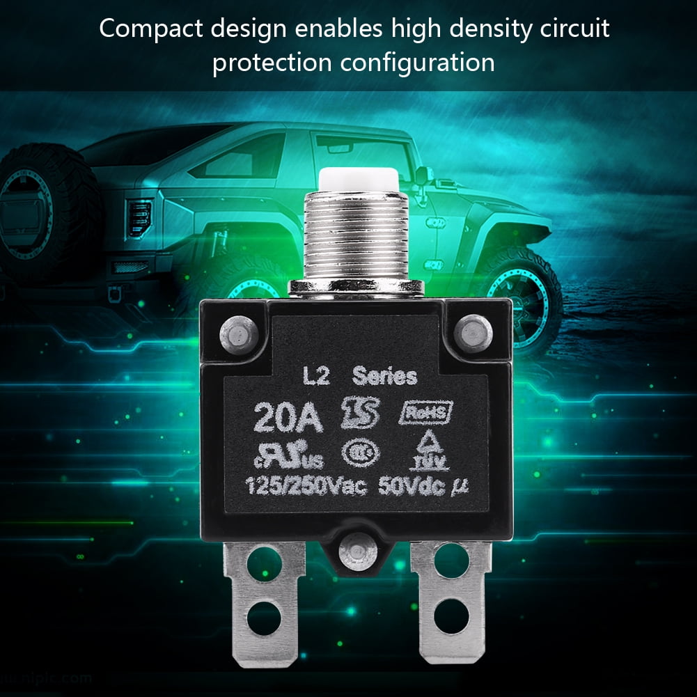 Overcurrent Protector, Durability Reset Thermal Switch Plastic Metal Circuit Protection For