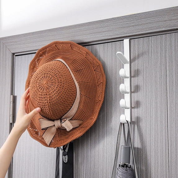 Overdoor Hanger Hook: Heavy-Duty Over The Door Towel Hooks for Hanging Towels, Bathroom & Closet Use, Durable Door Hanger Organizer for Clothes, Hats, and Coats