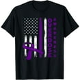 thumbnail image 1 of Overdose Awareness Day USA American Flag Overdose Awareness T-Shirt, 1 of 4