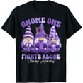 thumbnail image 1 of Overdose Awareness Month Purple Ribbon Gnomies T-Shirt, 1 of 4