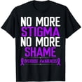 thumbnail image 1 of Overdose Awareness No more stigma shame Purple Ribbon T-Shirt, 1 of 4