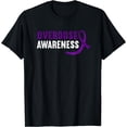 thumbnail image 1 of Overdose Awareness Purple Ribbon Drug Addiction Recovery T-Shirt, 1 of 4