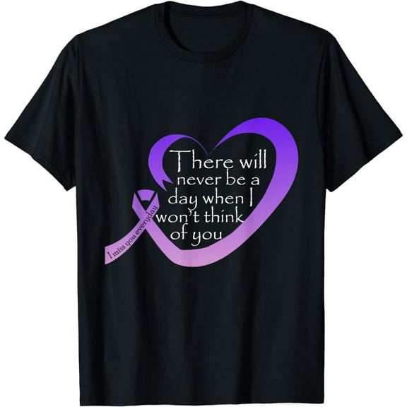 Overdose Awareness Purple Ribbon Tshirt T-Shirt