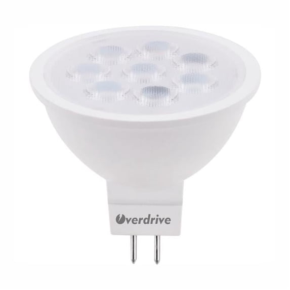 Overdrive 645 6.5W 3000K LED MR16 Dimmable GU5.3 Base Flood Bulb, Soft White - Pack of 6