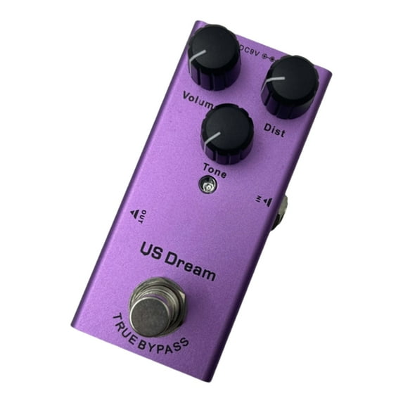 Overdrives Guitar Pedal, Overdrives Guitar Effects Pedal with Bright Tone, Small Size Guitar Pedal for Electric Guitar