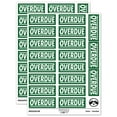 thumbnail image 1 of Overdue Payment Library Book Sticker Set - Dark Green - Matte Finish - 2.00" Large, 1 of 7