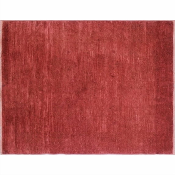 Overdyed Ahyan Rust/Rust Rug, 4'3" x 5'9"