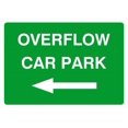 thumbnail image 1 of Overflow Car Park With Left Arrow Sign Parking Signs & Permits Metal Sign Tin Sign 8x12 Inch - Caution Safety Warning Security Signs Indoor & Outdoor Signs for Home, Office, Work, 1 of 5