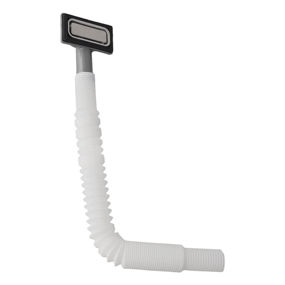 Overflow Pipe For Sink Drainage, 21.5MM Inner Diameter, Flexible Hose 230-530MM Length, Gray Waste Fitting For Standard And Custom Bathroom/Kitchen Sinks