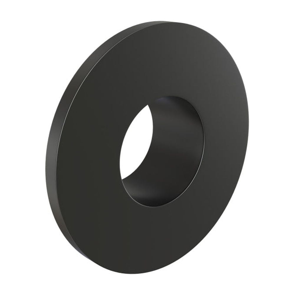 Overflow Sink Cover in Matte Black