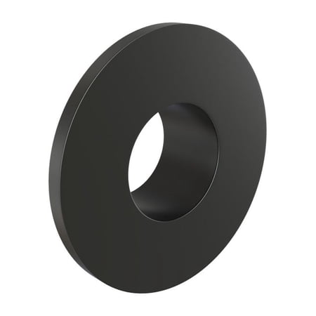 Overflow Sink Cover in Matte Black
