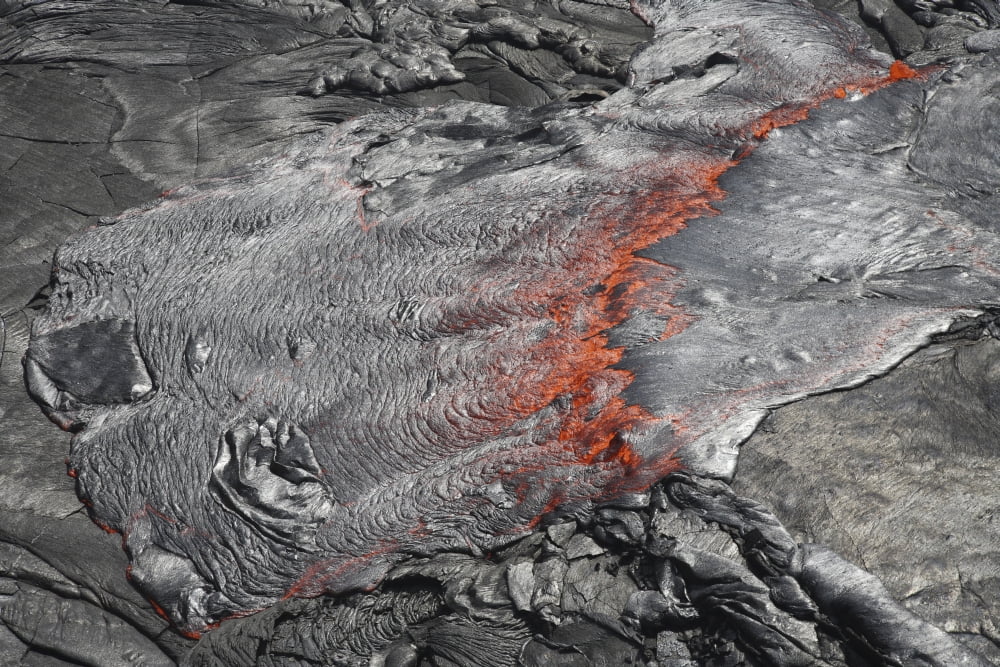 Overflowing lava lake Erta Ale volcano Danakil Depression Ethiopia Canvas Art - Richard RoscoeStocktrek Images (35 x 23)
