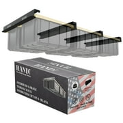 Overhead Connectable Rail Metal Ceiling Storage, 4 Sets