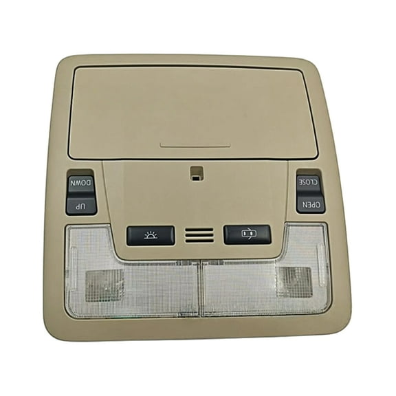 Overhead Console For Toyota Camry 2012-2017, Sunroof Switch Console With Storage Box, Overhead Dome Console Map Reading Light, Replacement OEM 1D111-161G-beige