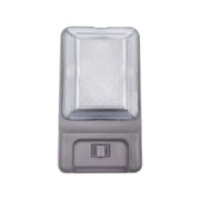 Overhead Consoles Fits For Engineering Vehicle, Overhead Dome Light Console Storage, Roof Console With Lights-Gray-LED