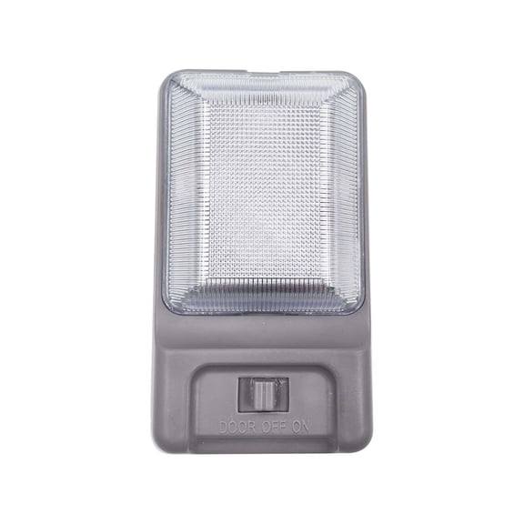 Overhead Consoles Fits For Engineering Vehicle, Overhead Dome Light Console Storage, Roof Console With Lights-Gray-LED