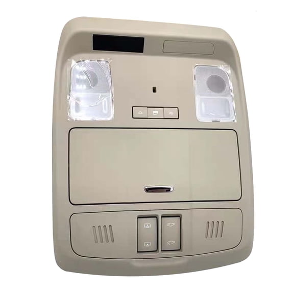 Overhead Consoles Fits For Envision, Overhead Dome Light Console Storage, Roof Console With Lights,Overhead Consoles With Dome Light Assembly-Gray