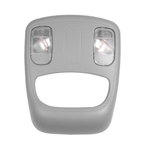 Overhead Consoles Fits For RAM 2002-2010, Overhead Dome Light Console Storage, Roof Console With Lights, OEM:1DK78BD1AA, 1DK78TL2AA-Gray-LED