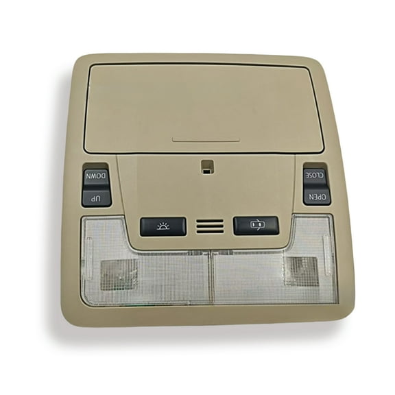 Overhead Consoles Map Reading Light Lamp, Fit For Toyota Camry 2012-2017, OE:1D111-161G, Overhead Consoles With Dome Light Assembly, Interior Cab Lights Storage Assembly-beige-with light