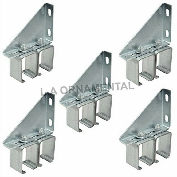 Overhead Galvanized Steel Double Sliding Wall Barn Door Track Bracket