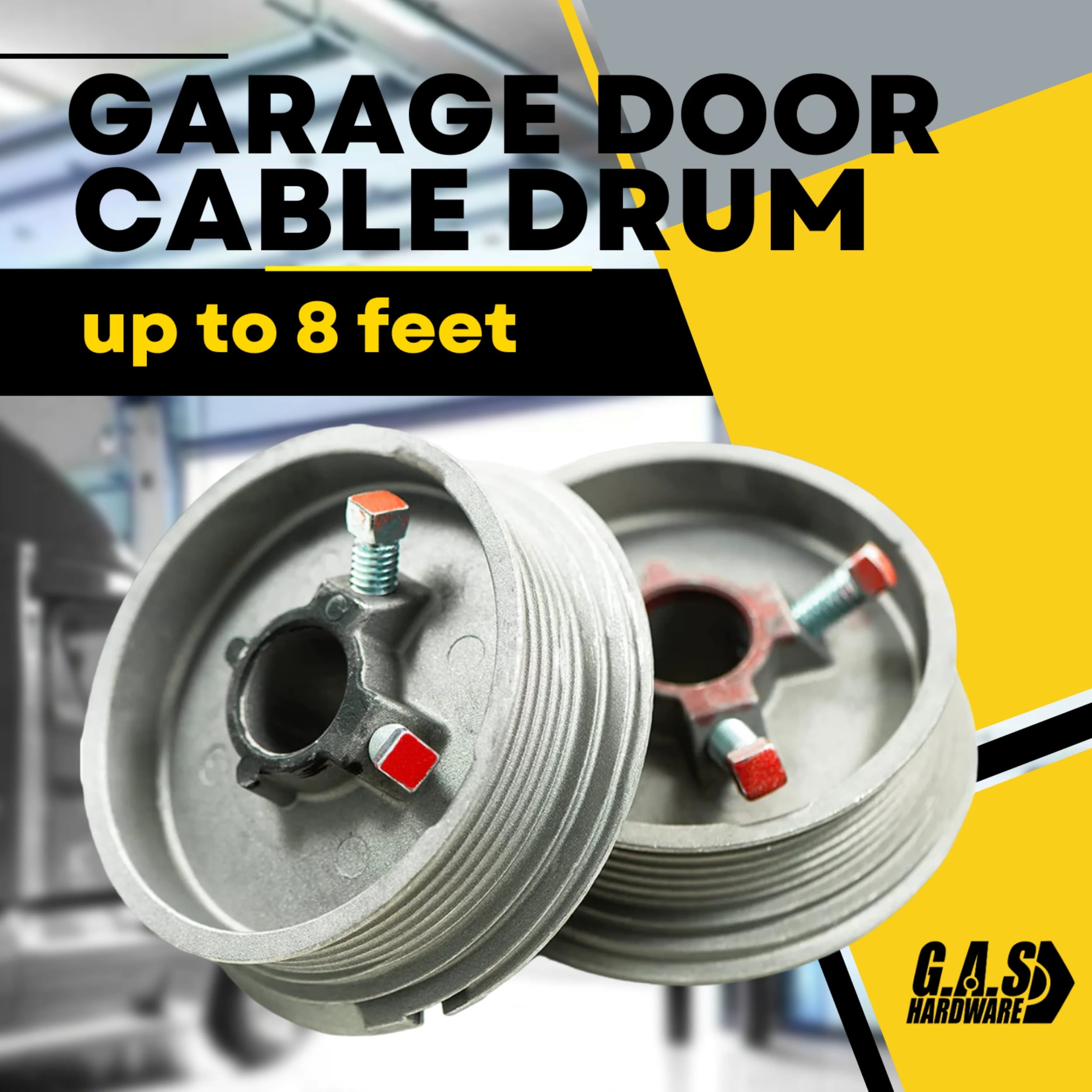 Overhead Garage Door Cable Drums Replacement for up to 8' High Door