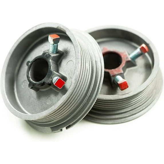 Overhead Garage Door Cable Drums Replacement for up to 8' High Door, Standard Lift, Pair (Left and Right) | Garage Door Drums Extension Repair | Fix Up to 8' Feet Garage Door Cable Drum Up