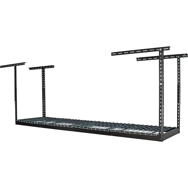 Overhead Table Hanging Rack Overhead Garage Storage Rack 2x8, Ceiling Mounted Shelving, Adjustable ...