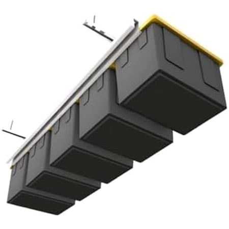 Overhead Garage Storage Rack, Ceiling Tote Slide, 150 lbs Capacity, Adjustable Rails$$Tools & Hardware Other