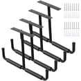 thumbnail image 1 of Overhead Garage Storage Rack, Heavy Duty Ceiling Mounted Garage Hooks Utility Hanger for Lumber Bike Tools(4 Pack, Black), 1 of 6