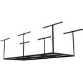 thumbnail image 1 of Overhead Garage Storage Rack, Heavy-Duty Metal Garage Ceiling Storage Rack, Adjustable Ceiling Drop-Down, 400 lb. Loading Weight Capacity, 1 of 10