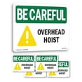 thumbnail image 1 of Overhead Hoist OSHA Be Careful Aluminum Sign 24 Inch x 18 Inch - 5 Pack, 1 of 8
