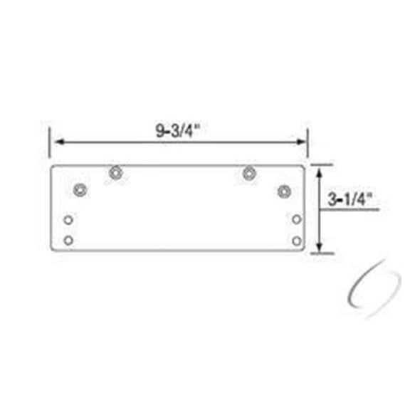 Overhead Holder or Narrow Top Jamb Drop Plate, Dark Bronze