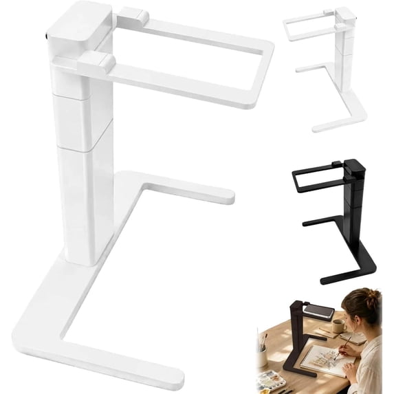 Overhead Phone Camera Stand, Adjustable Desk Phone Holder for Document Scanning