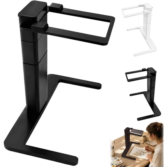 Overhead Phone Camera Stand, Adjustable Desk Phone Holder for Document Scanning