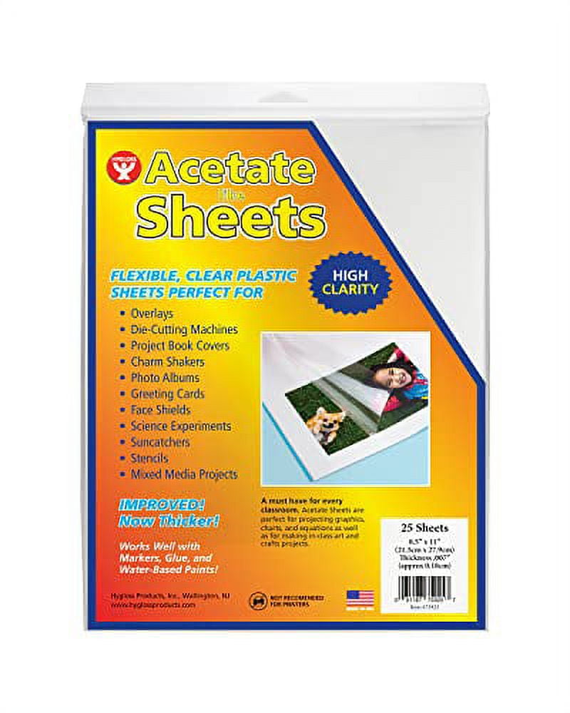 Overhead Projector Sheets AcetateLike Transparency Film, For Arts And