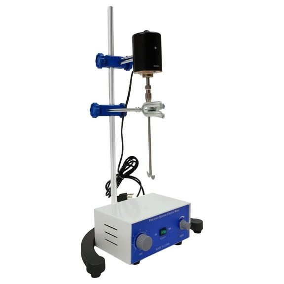 Overhead Stirrer Height Adjustable Electric Overhead Stirrer Mixer Drum Mix Biochemical Lab Tool (100W)