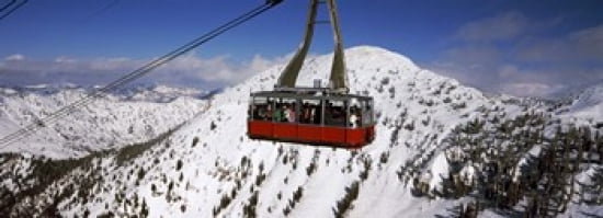 Overhead cable car in a ski resort Snowbird Ski Resort Utah USA Canvas Art - Panoramic Images (36 x 13)