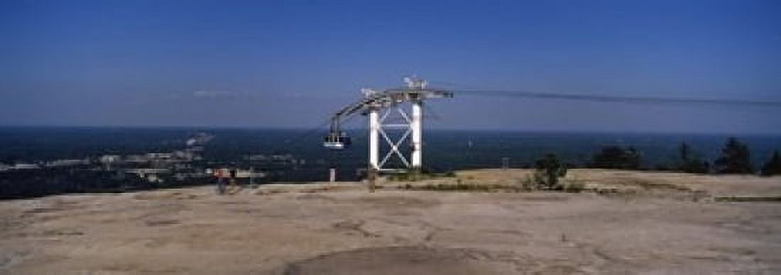 Overhead cable car on a mountain Stone Mountain Atlanta Georgia USA Canvas Art - Panoramic Images (18 x 7)