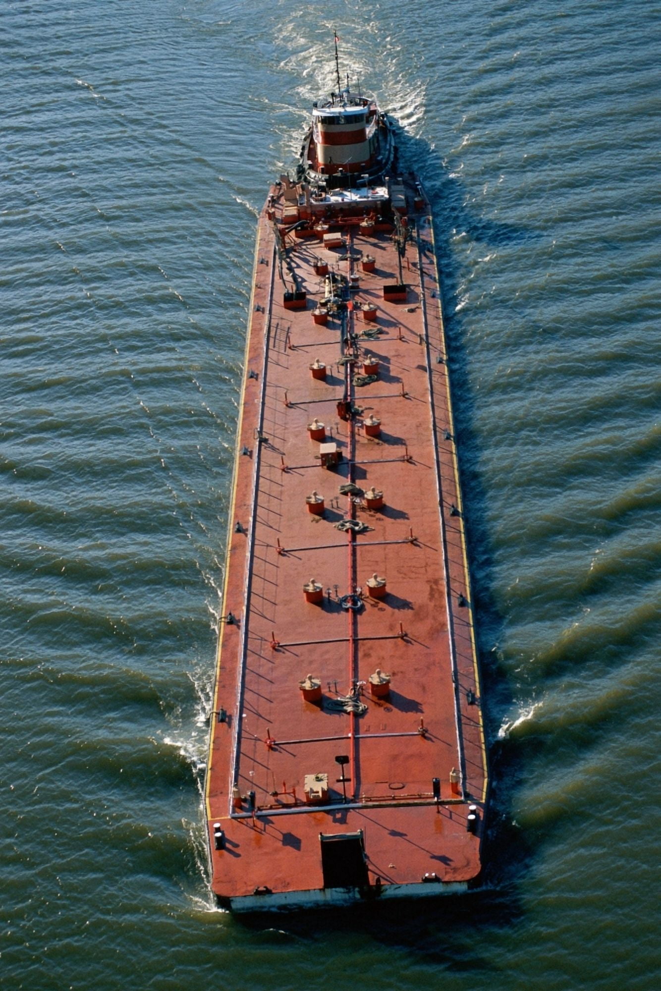 Overhead view of barge Canvas Art - Panoramic Images (24 x 36)