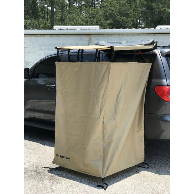 Overland Shower Tent & Privacy Enclosure Tan with Roof DFG Offroad