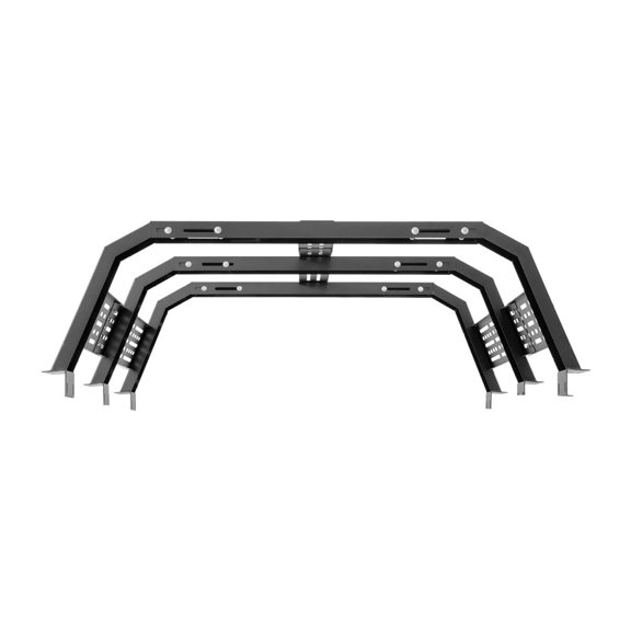 Overland Truck Bed Rack 54.3-68.3 Inch Width Adjustable Heavy Duty Steel 900 lbs Static Load Capacity 4x4 Camping Roof for Full Size and Size Pickup Trucks