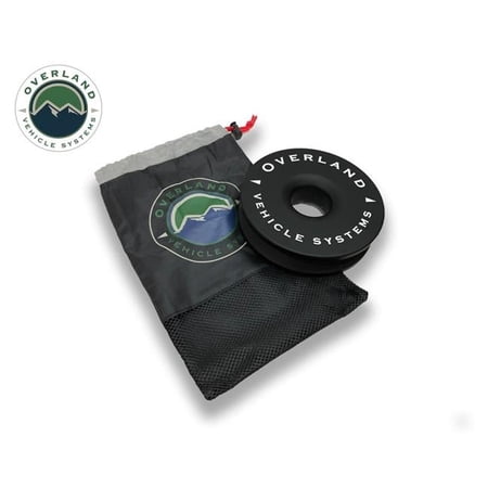 Overland VCL 19240004 6.25 in. 45000 lbs Universal Recovery Ring with Storage Bag, Black